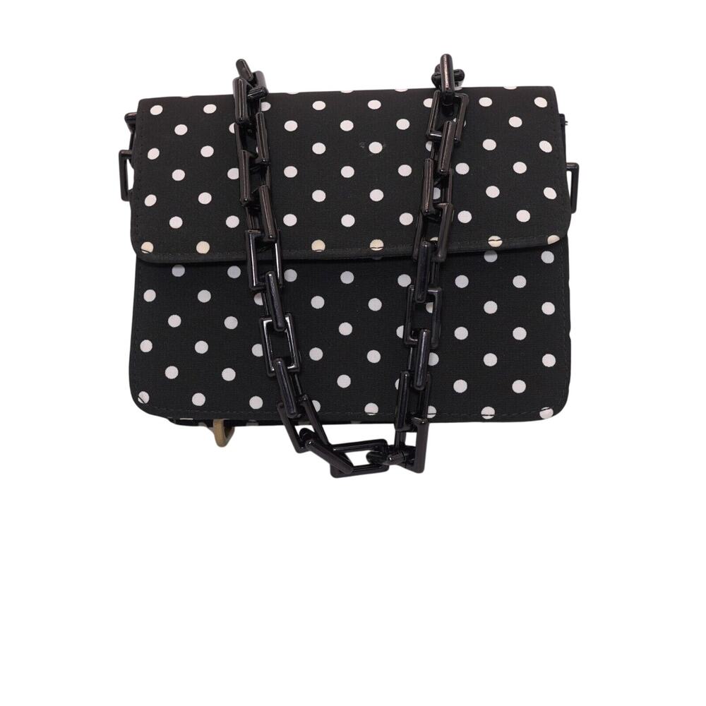 Vanessa Polka Dot Clutch Vtg Glam Girlhoodcore Feminine Crossbody Convertible - Picture 1 of 13